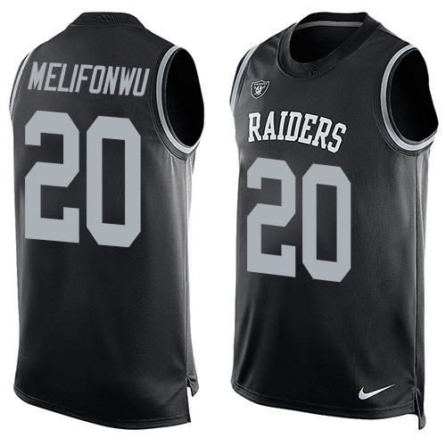 Nike Raiders #20 Obi Melifonwu Black Team Color Men's Stitched NFL Limited Tank Top Jersey - Click Image to Close